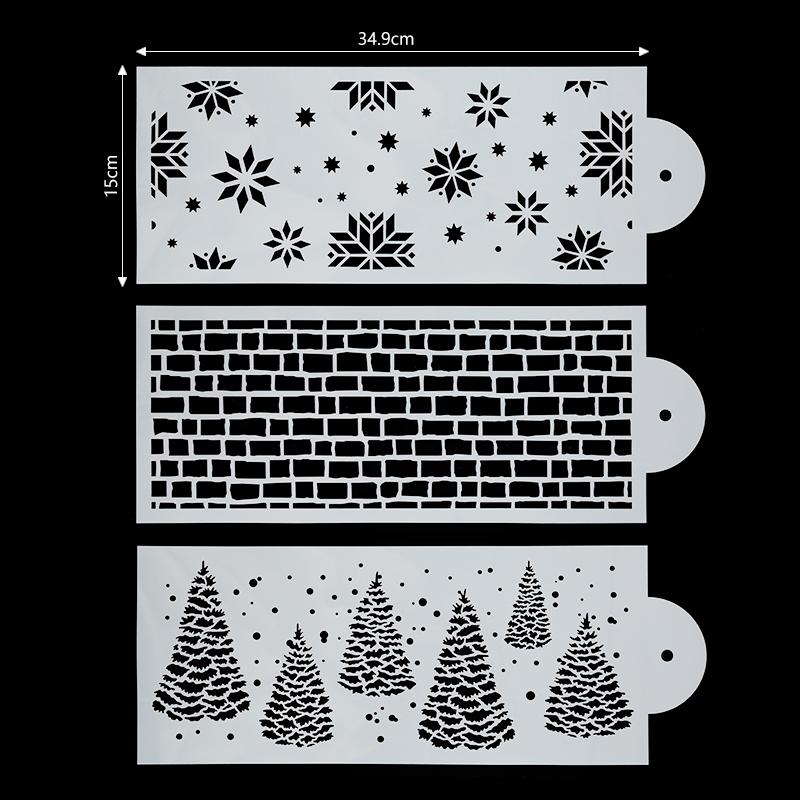 Fais DU Cake Decorating Stencils Mold Floral Kitchen Accessories Plastic Spray Baking Mesh Stencil Cake Molds Cookie Fondant