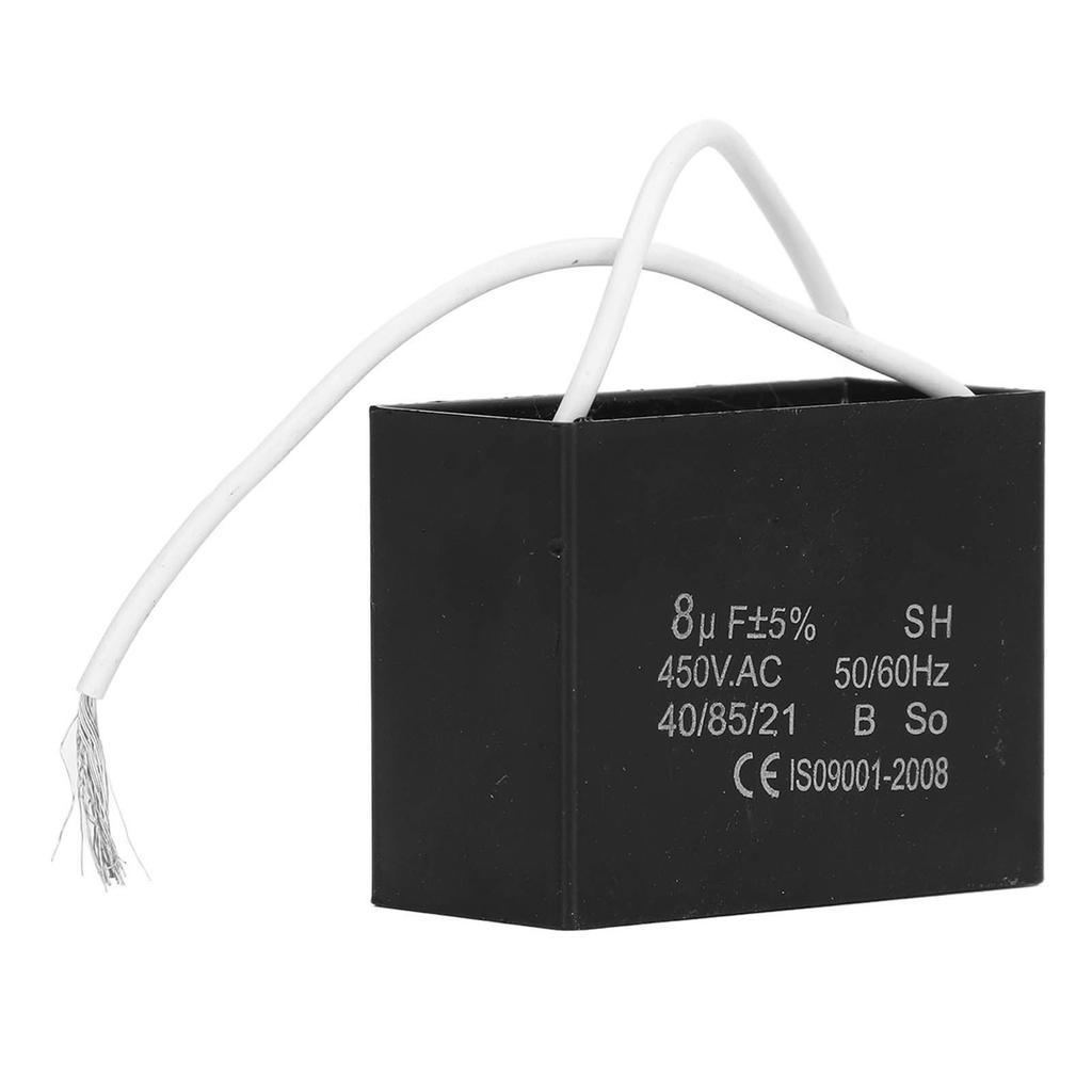 8microfarad Generator Starting Capacitor Fan Motor Air Conditioner Running Capacitor 450VAC