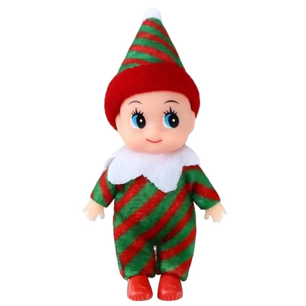 6Pcs Tiny Elf Doll Twins Set, 6 Christmas Elves , Mini Dolls Colorful Plush Cute Elf Dolls for New Year Holiday Decoration
