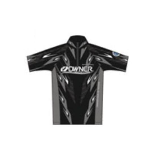 

OWNER Short Sleeve Stretch Shirt L Black/Silver