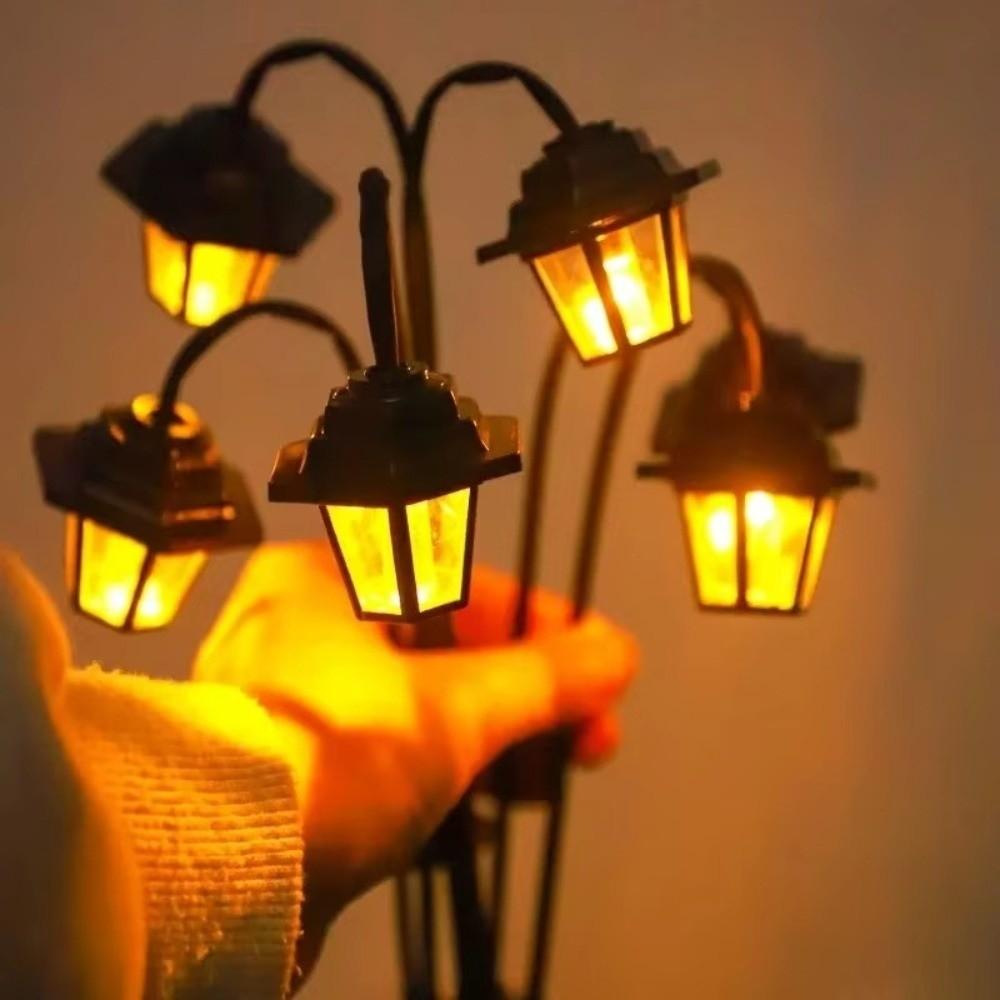 1pc Waterproof Solar Garden Lights Retro Garden Courtyard Light Lantern Decorative Light Outdoor