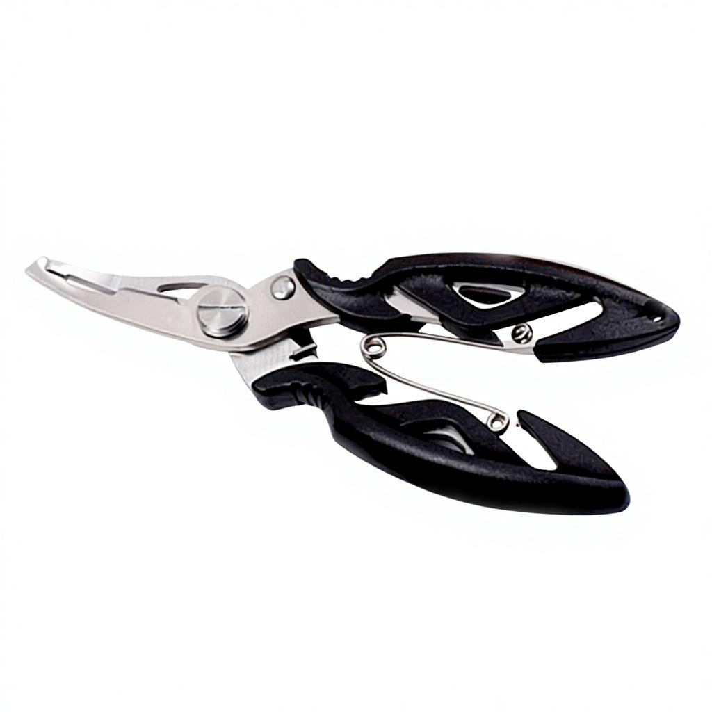 Outdoor Fishing Gear Accessories Stainless Steel Lure Pliers Fishing Clippers With Bag Multi-purpose Hiking Fishing Scissors