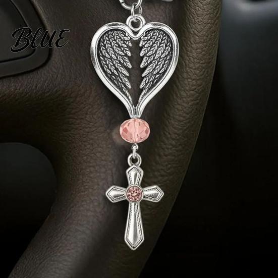 Communion Ceremony Pendant Baptism Rosary Catholic Mini Angel Wings Beads