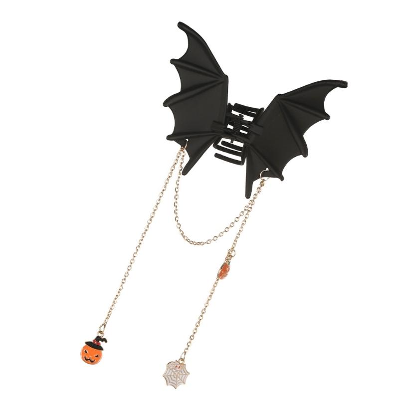 Halloween Bat Hair Clips for Women Tassels Bat Wing Hair Claw Clips Barrettes Punk Gothic Hair Styling Accessories Gift