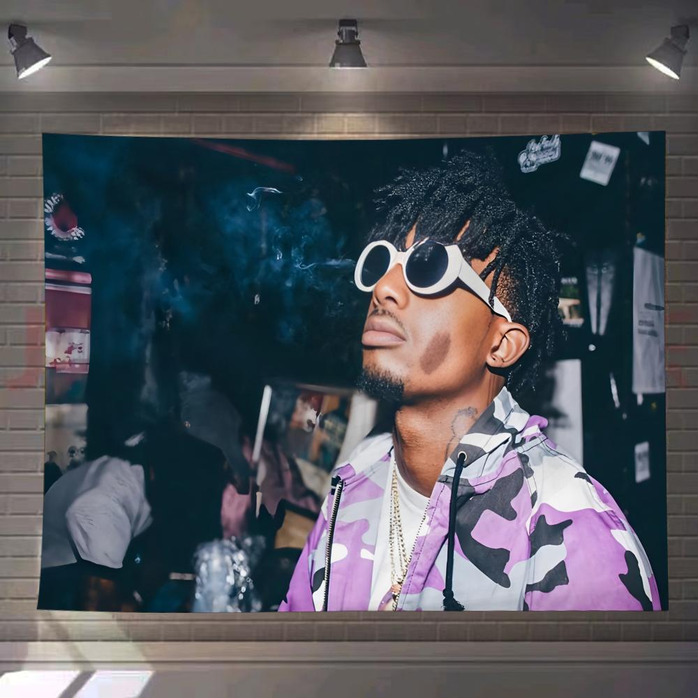 P-Playboi I Am Music Carti Tapestry Custom Living Bedroom Party Dormitory Interior Wall Bohemian Decoration Attached Clip