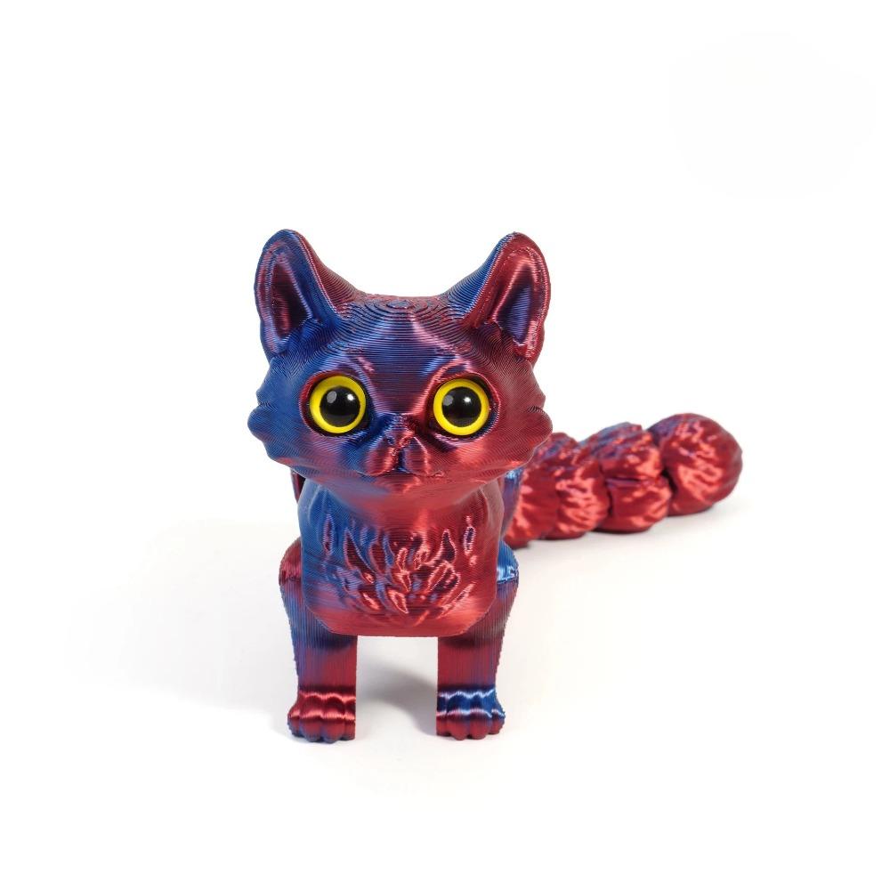 

12/16 см 3D-печатная шарнирная фигурка милых кошек, миниатюра, декор для гостиной, декор для рабочего стола автомобиля, аксессуары для украшения дома, детские подарки 16cm