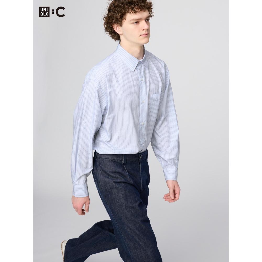 Uniqlo Japan Broad Oversized Shirt Stripe