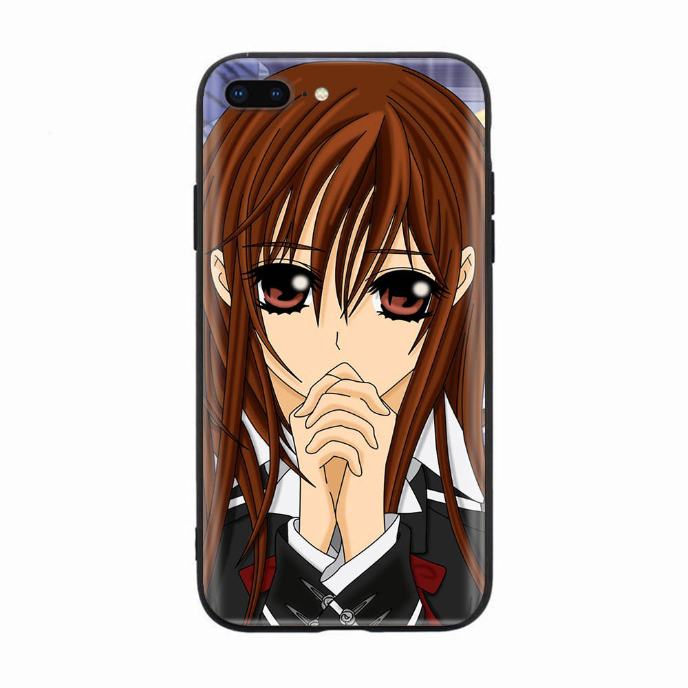 Black Case for Xiaomi Redmi 13C Note 9 iPhone XR 7 8 14 15 11 12 13 X XS Pro Max Samsung A25 S23 S24 FE Ultra Plus Vampire Knight
