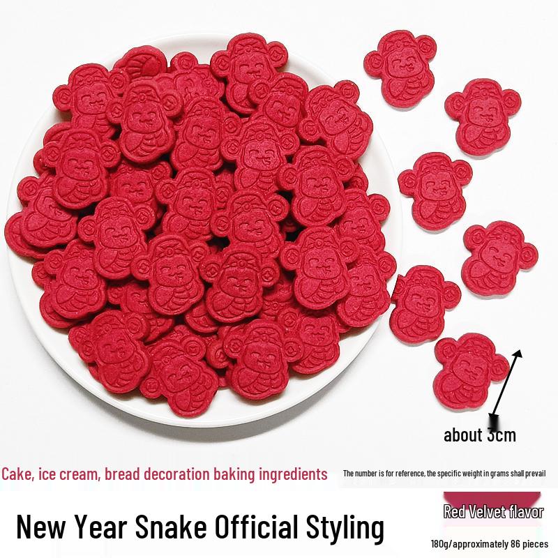 New Year Muffin & Cupcake Decoration Ornament with Transparent Packaging Box