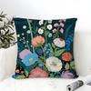Classic Home Decor Floral Painting Pillow Case Linen Pillow Case Sofa Home Decor Cushion Cover Cushion Cove