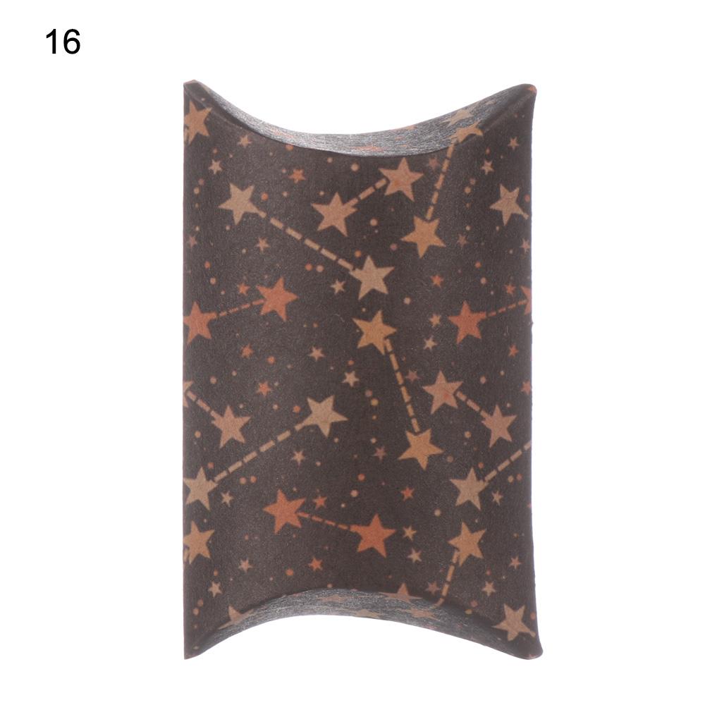 10PCS Mini Kraft Paper Candy Box Present Pouch Gifts Packaging Bag Pillow Shape Boxes Birthday Wedding Decoration Party Supplies