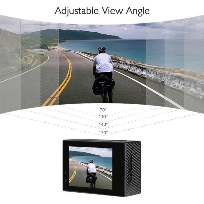 Caméra Sport - AKASO - Brave 4 - Étanche 4K - WiFi - 20MP - Stabilisateur EIS