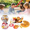 Simulare Mâncare Copii Pretend Bucătărie Jucării Hamburger Gătit Jucării Joacă Pretend Pizza Set Ste X1S6