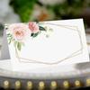 50pcs Paper Seating Place Cards Writable Tented Name Card Gift Cards  Banquet Tables