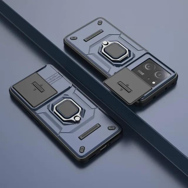 

Чохол для Samsung Galaxy S23 Ultra S24 Plus A13 M34 A14 A24 A34 A54 протиударний розсувний кільце для камери підставка автомобільне кріплення магнітна кришка M34 синій