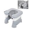 Portable Commode Chair Bedside Potty Shower Chair Non Slip Bedside Toilet for Bathing and Squat Toilet