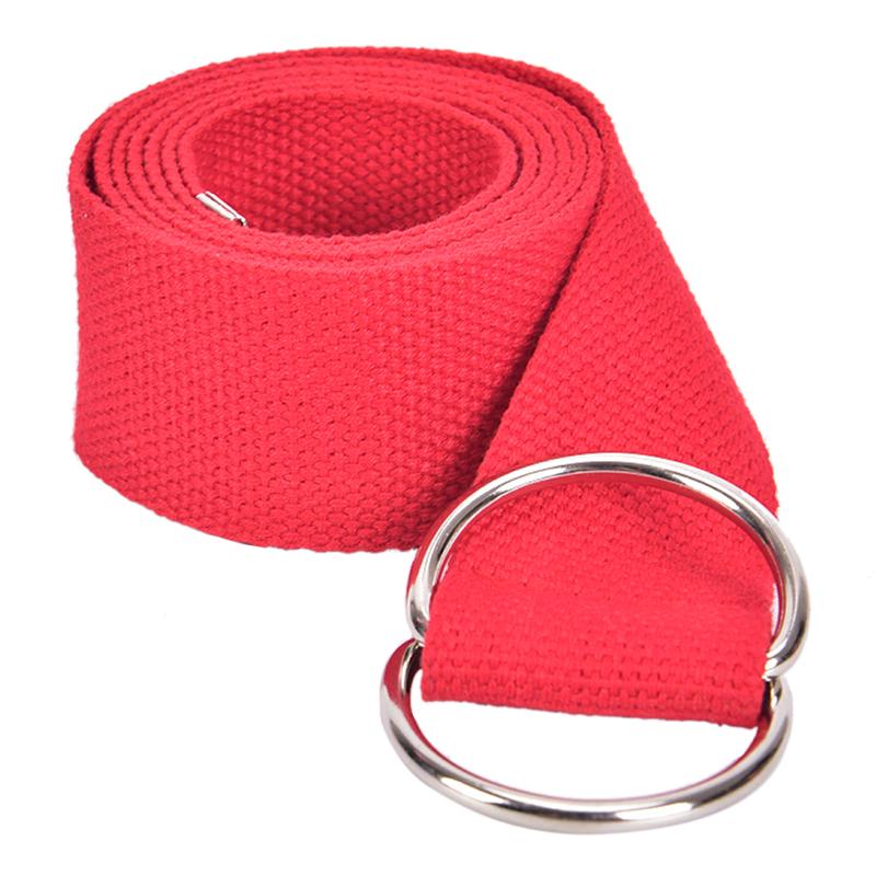 Unisex Casual Double D-Rings Nylon Canvas Stripes Buckle Waistband Outdoor Belts