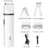 BaoRun 3 IN 1 Pet Grooming Kit Rechargeable Pets Clippers Dog Cat Hair Trimmer Paw Nail Grinder Foot Cutter Hair Cutting Machine