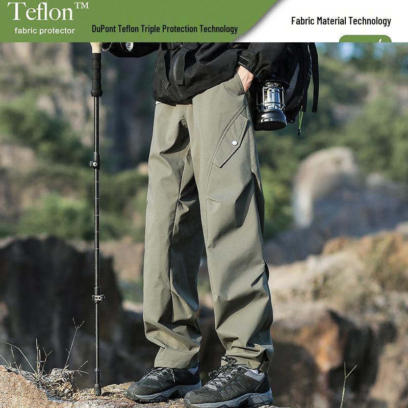 Pantaloni da Sci Soft Shell Impermeabili Antivento Unisex per Primavera/Autunno - Gamba Dritta Alpinismo Outdoor