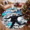 Jujutsu Kaisen Pattern Round Rug, Indoor/Outdoor Mat, for Picnic, Gameroom, Bedroom, Office, Living Room, Home Decor Carpet, Birthday Gift