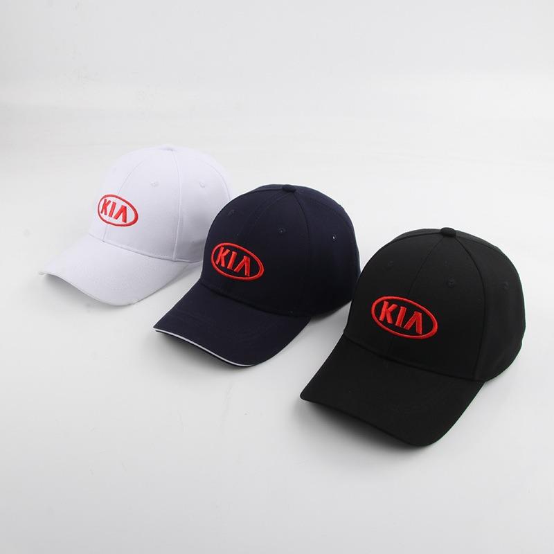 Car Baseball Cap Outdoor Adjustable Casual Hats Sunscreen Hat for KIA Sportage Rio Ceed Picanto K5 K9 Sorento Accessories