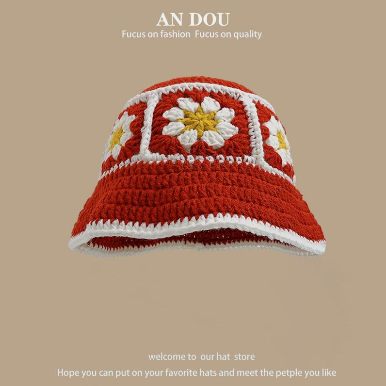 Zomer Dames Handgemaakte Haak Emmerhoed Boheemse Strand Gebreide Trendy Zonnehoed Bob Femme Gorras Hoge Kwaliteit Duurzame Constructie Praktisch Dagelijks Gebruik 55-59cm