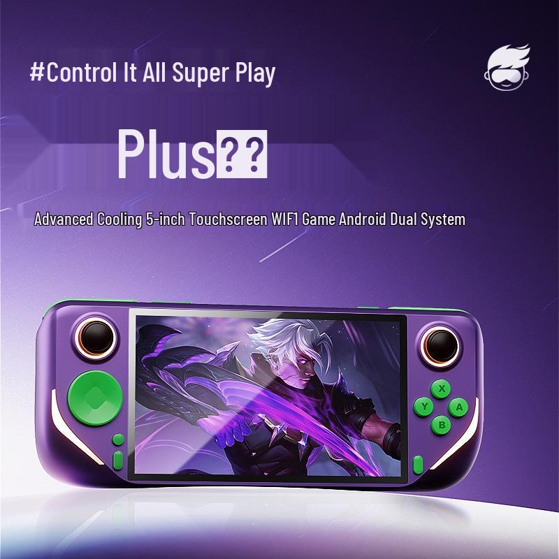 Console de jeu portable E6Plus Écran tactile HD 5", RK3566, Double système, Prise en charge WiFi et Screen Casting