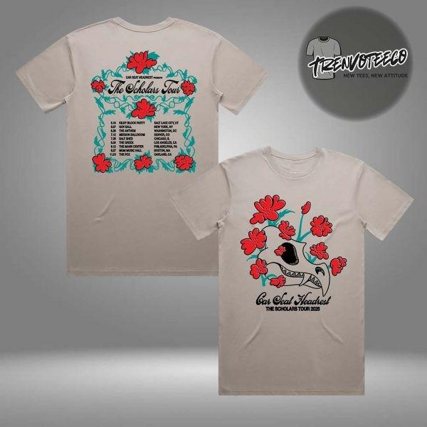 Car Seat Headrest Merch Leftover Boston Poppies Tour Two Sided Unisex TShirt Unisex T-Shirt XXL