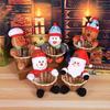 Christmas Must-Have, Candy Basket and Santa Storage Basket with Penguin and Gingerbread Man, Cute Candy Storage Set.
