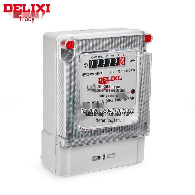 Delixi DDS606 Class 2 Single-Phase Electronic Energy Meter