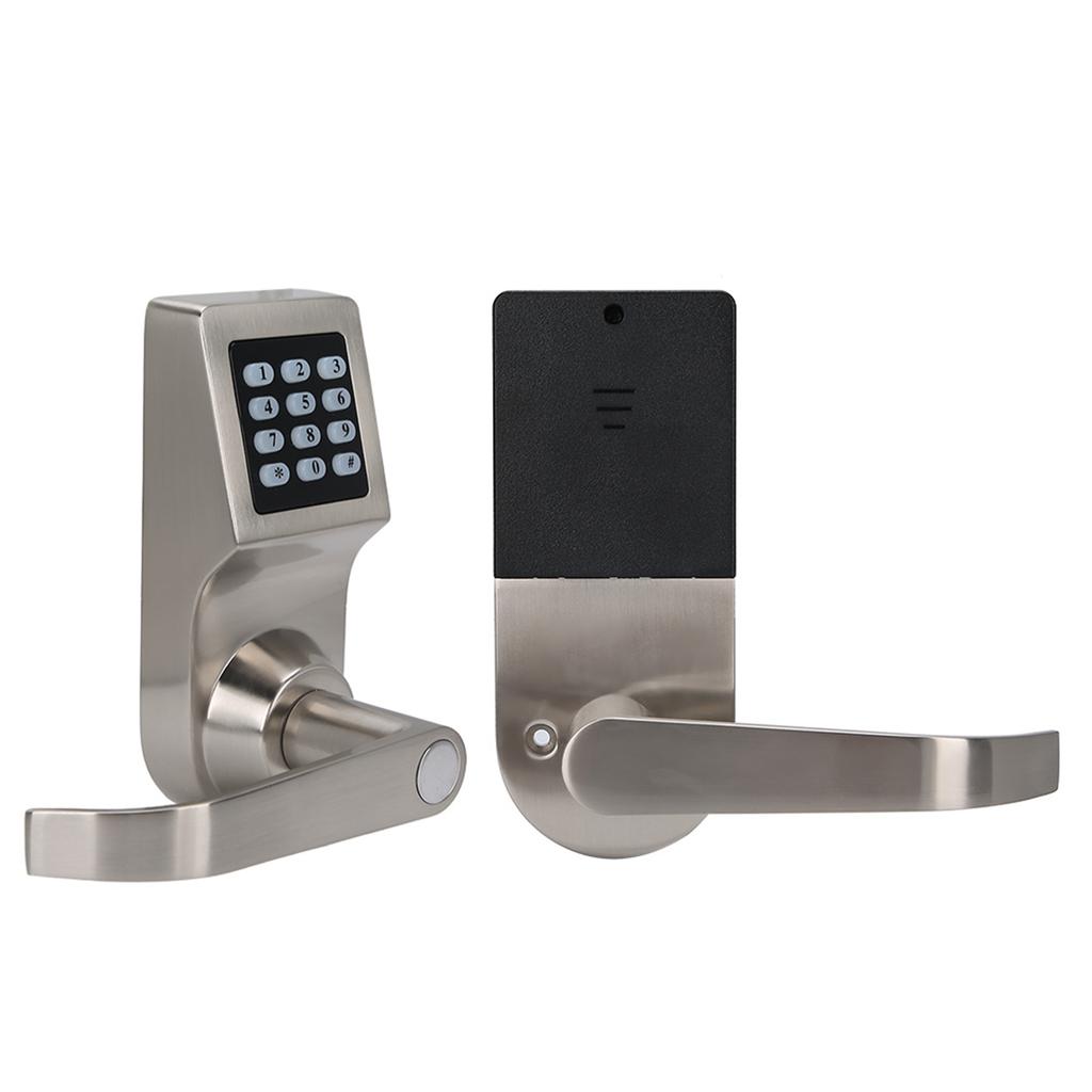 Induction Electronic Password Lock Smart Digital Door Lock with IC Card Codes and Key Unlocking Security Entry