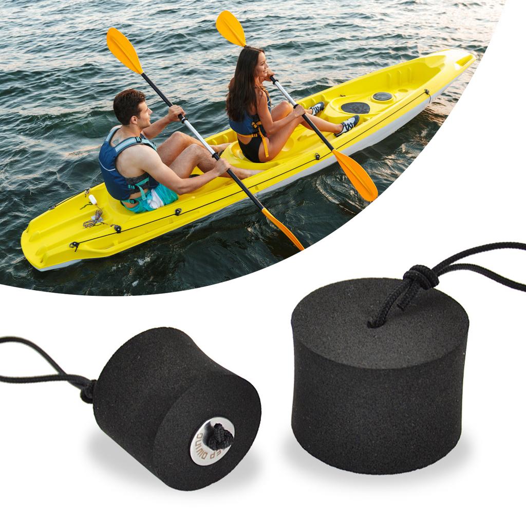 4Pcs Kayak Scupper Plug Set with Lanyard High Elasticity EVA Scupper Plugs Drain Holes Stopper Bung for Kayak Canoes