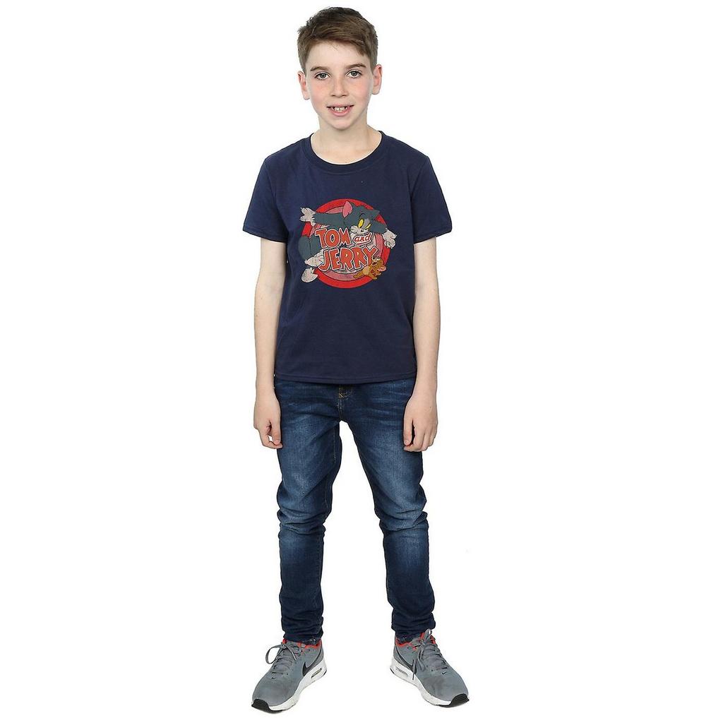 Tom and Jerry Boys Classic Catch Cotton T-Shirt