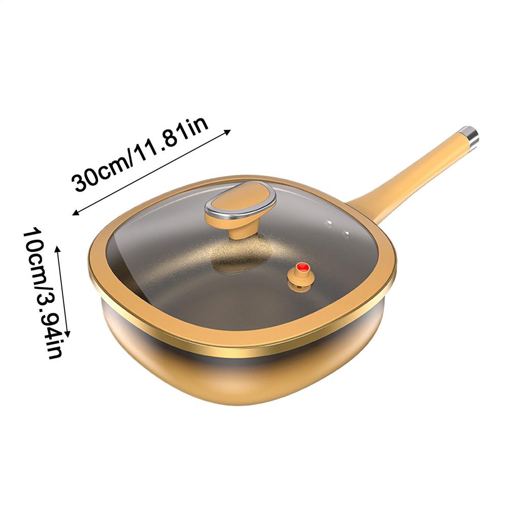 

Deep Skillet Pots Frying Pan Titanium Alloy Non Stick Frying Pan With Lid Kitchen Accessories For Home Cooking Eggs Pancake
