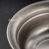 Pure Titanium Double-Layer Insulated Soup Bowl, Large Size Silver-Gray Texture Home Pasta Tableware Storage Titanium Salad Bowl