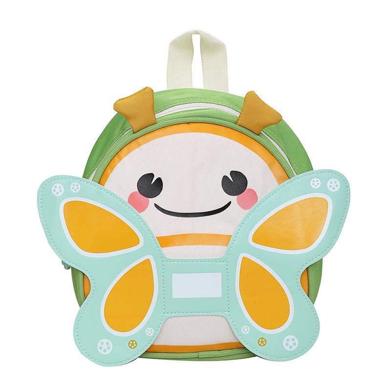Charming Animal Pattern Kids School Backpack Ultra Lightweight And Versatile For Boys And Girls In Various Colors зелёный