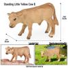 Realistic Farm Animal Model Set: Dairy Cow, Simmental Bull, Yellow Cattle, Fighting Bull, Water Buffalo, Yak