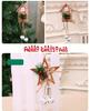 1pcs Christmas Bells Pendant Decoration New Snowflakes Pentagram Bubble Board Christmas Tree Door Pe