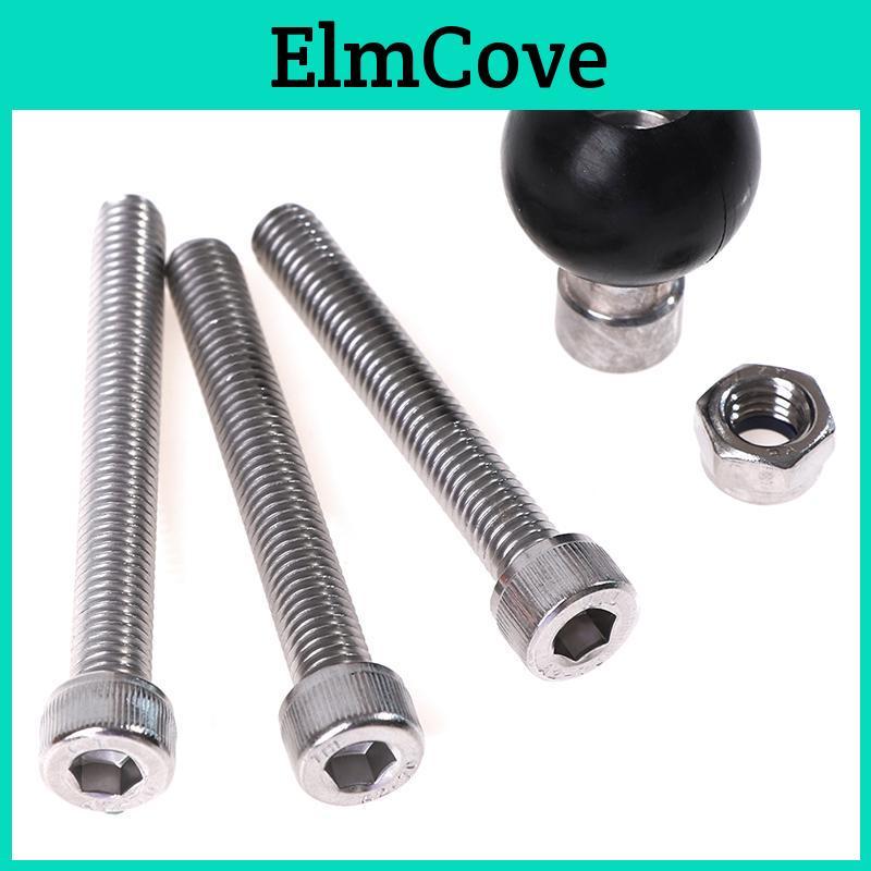 Clamp 1 Handlebar Motorcycle Base Inch 25mm Ball With M8 Screws For Ram Mount