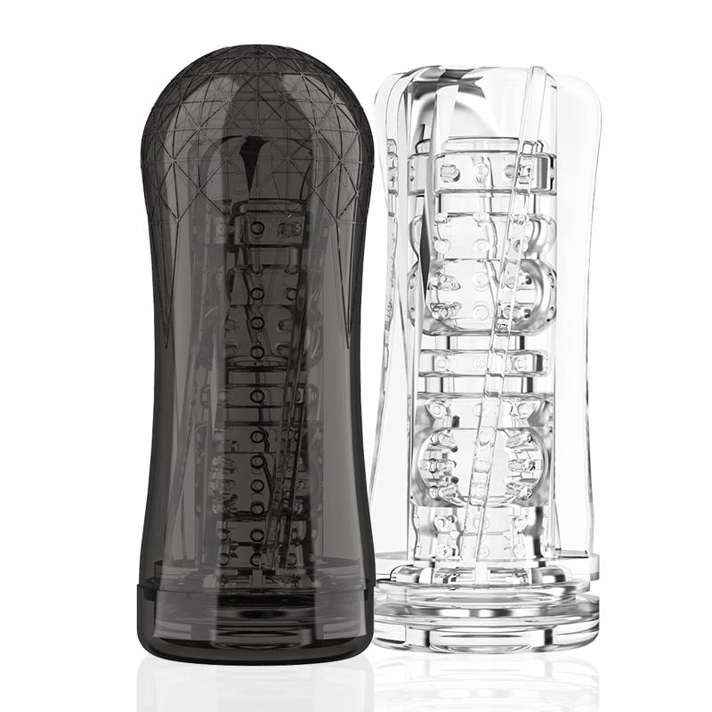 Pánská masturbační nádobka na výstřik Výkonná nádobka na sací masturbaci Vibrátor na vaginální penis Sexuální stroj pro muže Sexuální hračky pro dospělé