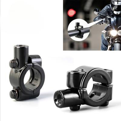 Motorcycle Mirror Mount 8MM 10MM Motorcycle Modified Rearview Mirror Seat Moto Mirror Bracket Adapter Handlebar Bracket