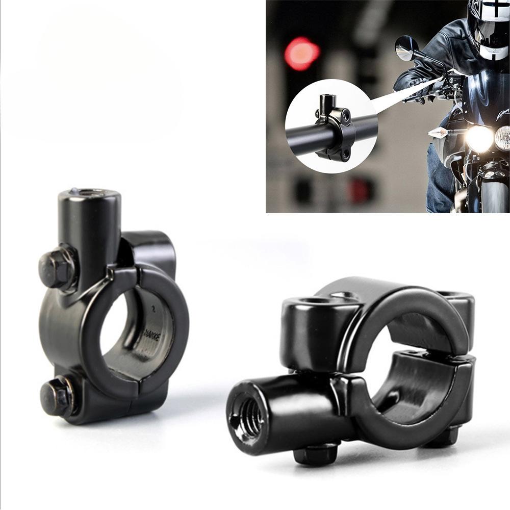 

Motorcycle Mirror Mount 8MM 10MM Motorcycle Modified Rearview Mirror Seat Moto Mirror Bracket Adapter Handlebar Bracket M8 Anti-Clockwise срібний