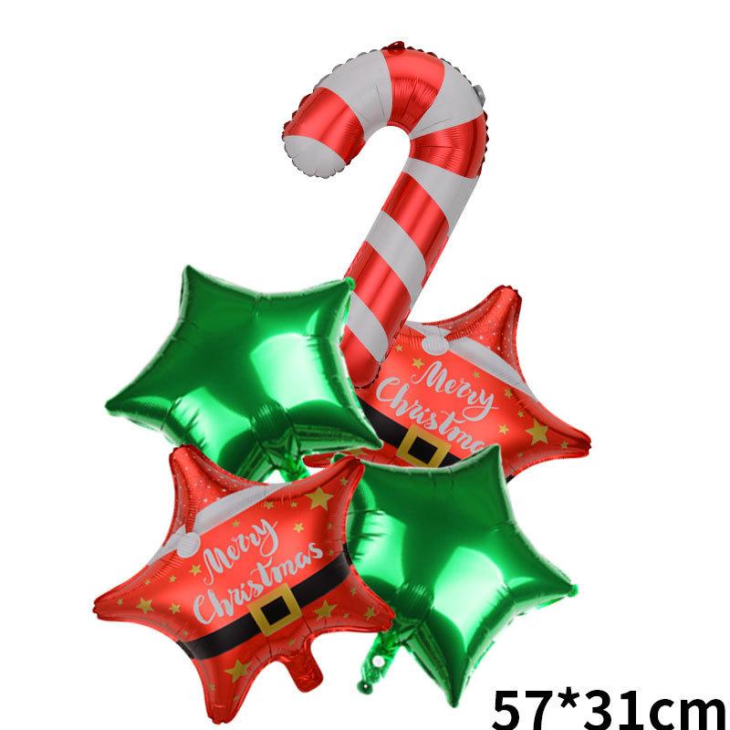 Weihnachtsballonanzug Weihnachtsmann Schneemann Elch Weihnachtsbaum DIY Weihnachts-Globos Kindergeschenke für Zuhause Neujahr 2024 Navidad Dekor