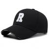 Embroidered R Letter Baseball Cap Adjustable Sun Protection Outdoor Hat Sports