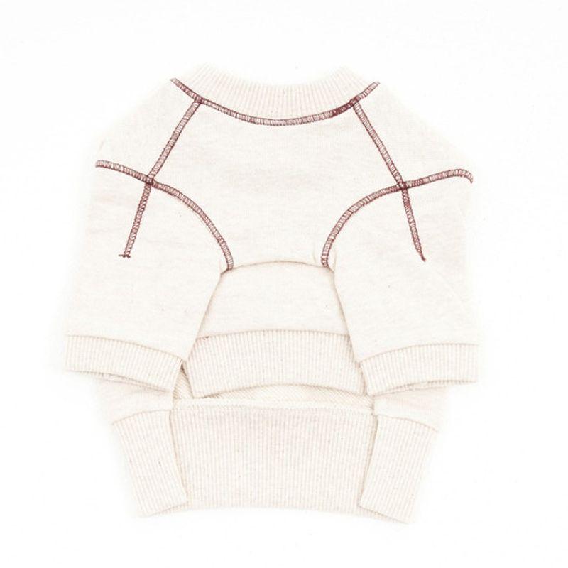 CROOKTHECHIHUAHUA Logo graphic sweatshirt - coconut milk