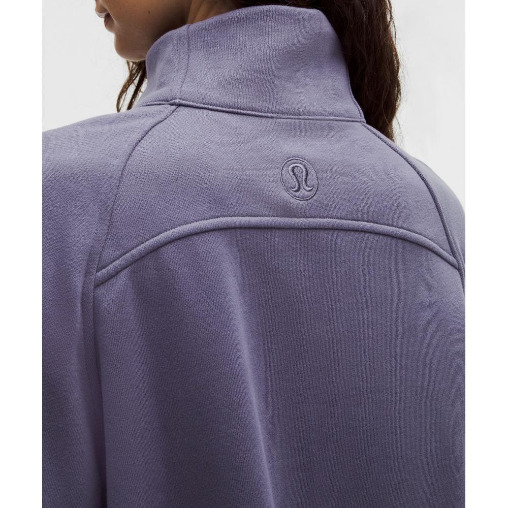 Lululemon Scuba Oversized Funnel Neck Half Zip  Long Grape Mist Silver
