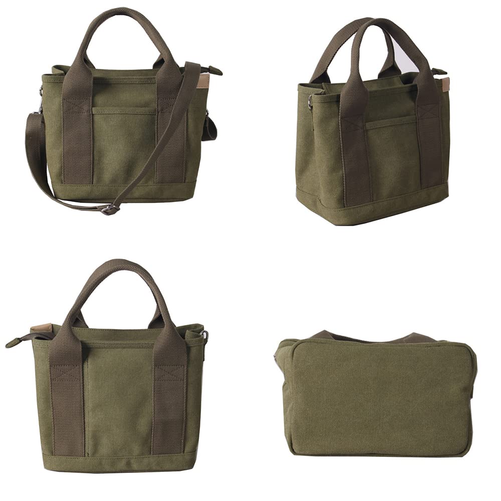 Tote Bag for Mini Lunch Mini For [Volsha] Women, Canvas, Divided, Tote, Small, Mother's Bag, Bag, Handbag, Self-Standing, Sub, Bag, Stylish,