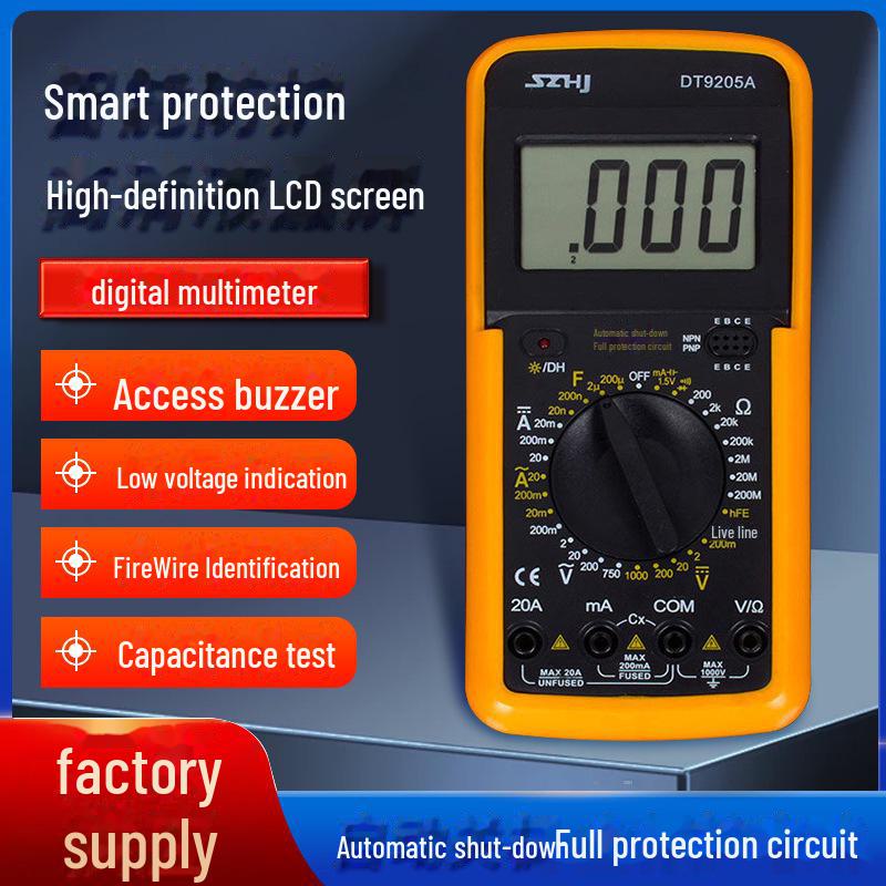 High-Precision DT9205A Digital Handheld Multimeter