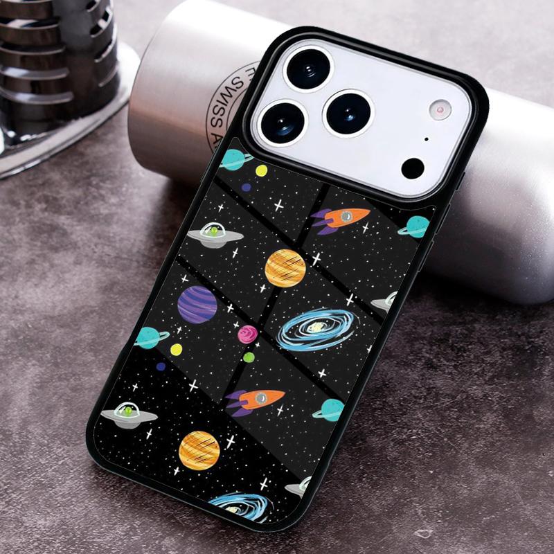 Solar System Planet Constellations Phone Case For iPhone 17,16e,15,14,13,12,11,Mini,Pro,MAX Soft Silicone Cover