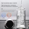 Double-Layer Glass Water Bottle with Filter Tumbler Drinkware Leak Proof Glass Tea Cup  Outdoor